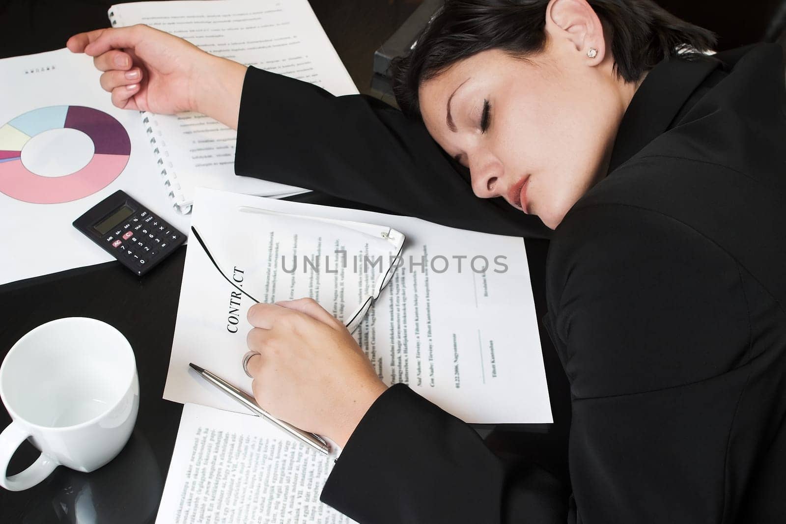 Sleeping Businesswoman