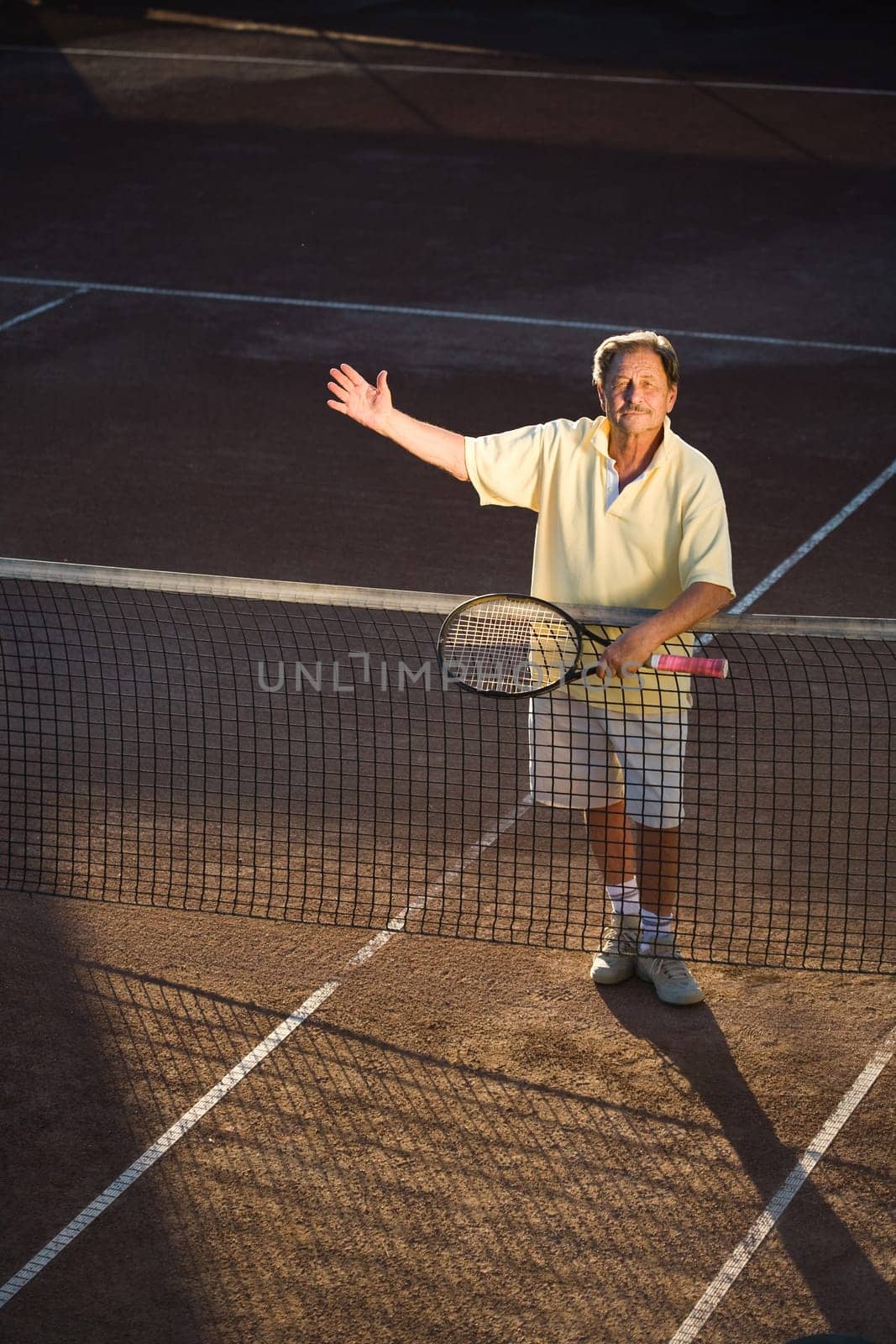Active senior man