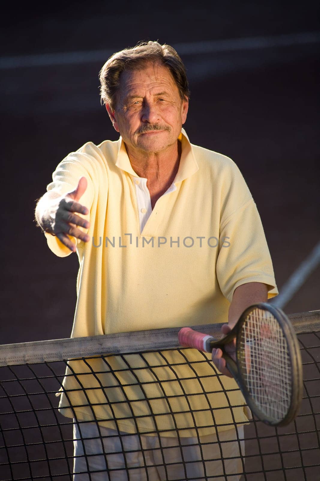 Active senior man
