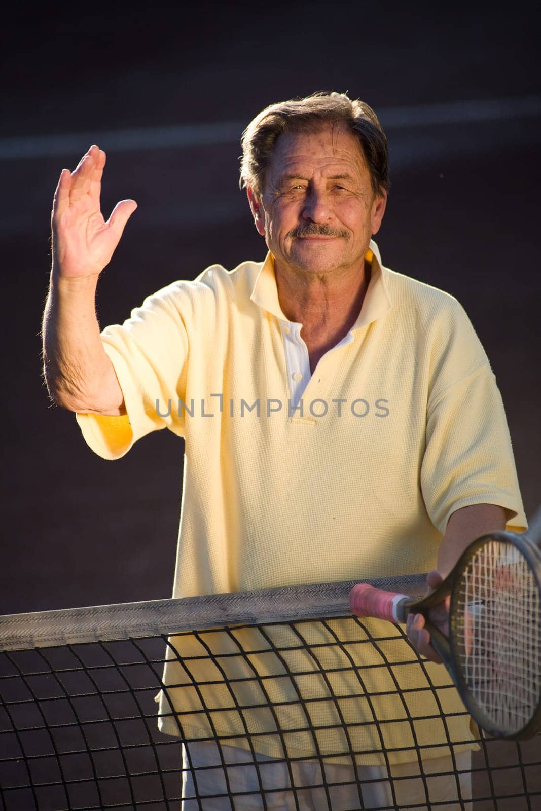 Active senior man