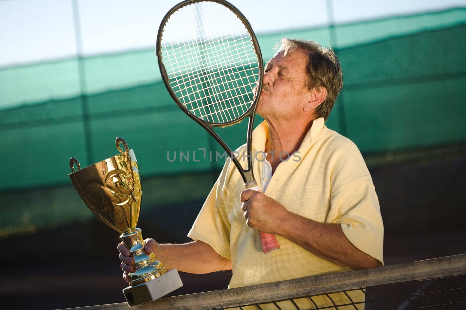 Active senior man