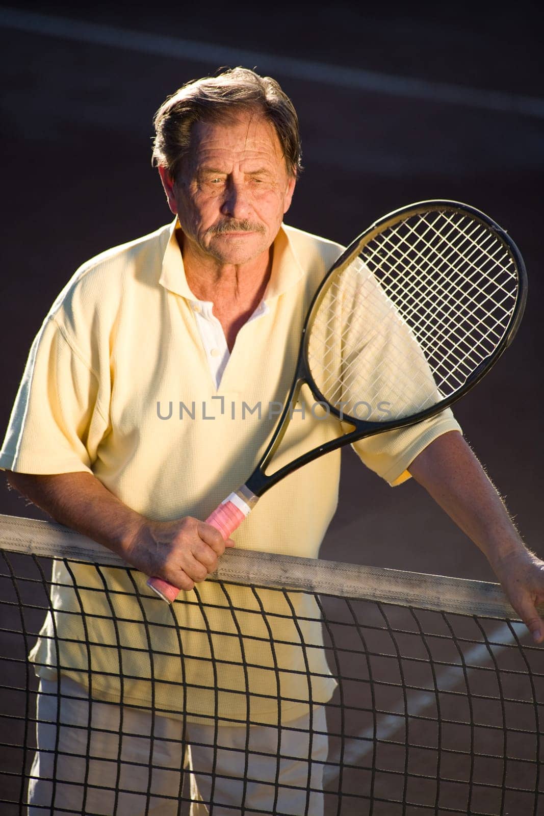 Active senior man