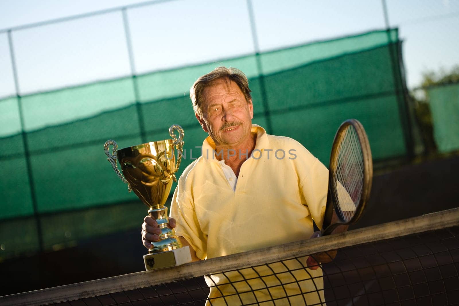 Active senior man
