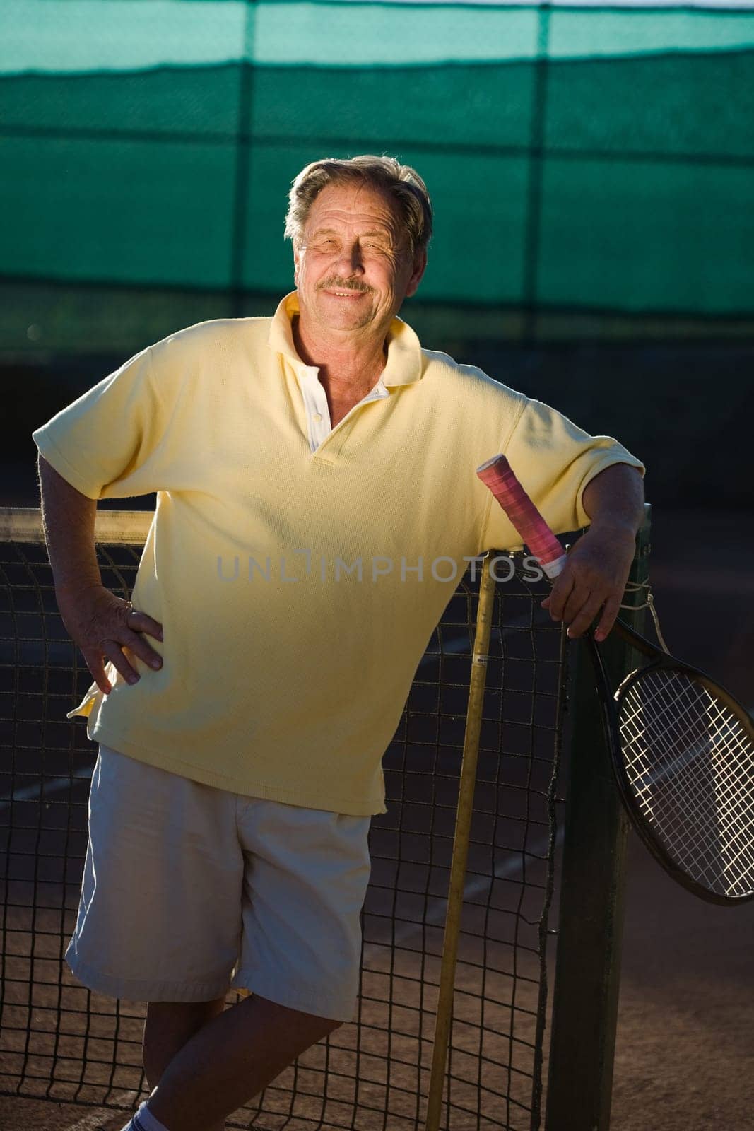 Active senior man