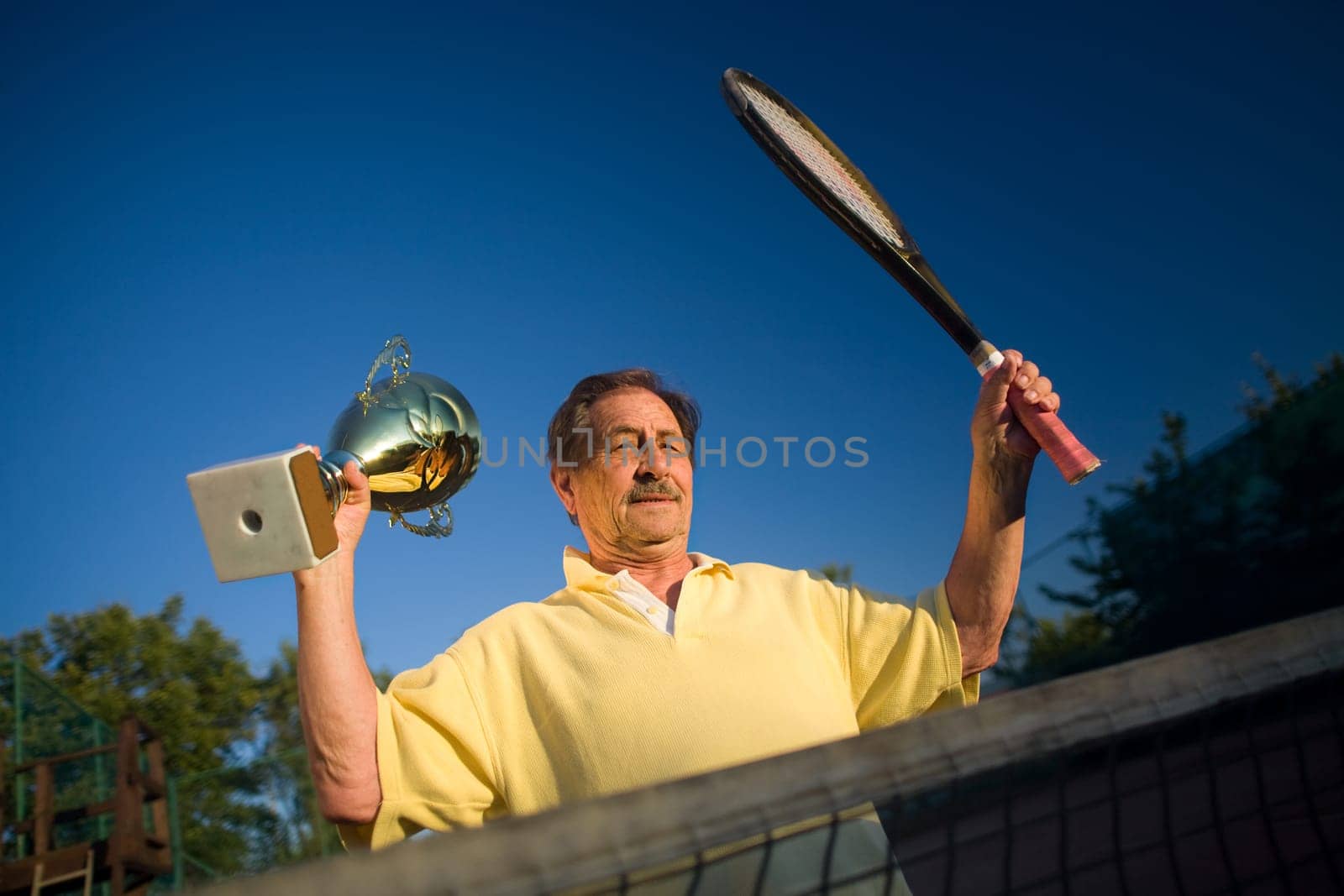 Active senior man