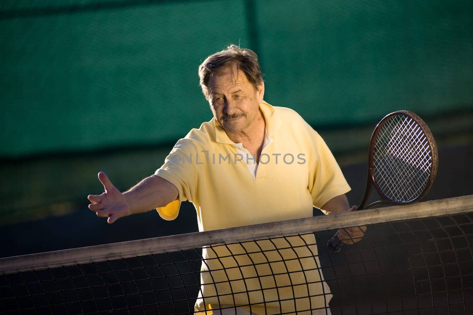 Active senior man