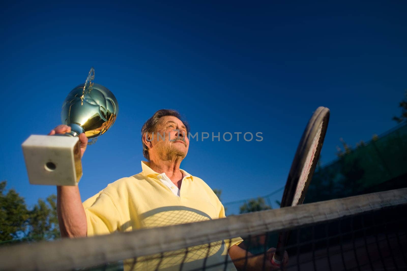 Active senior man