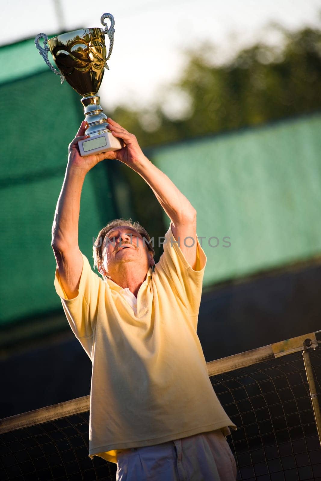 Active senior man