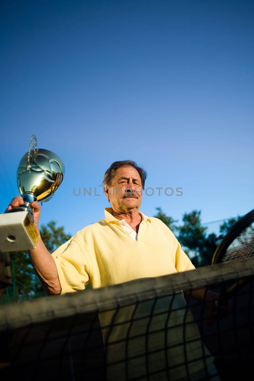 Active senior man
