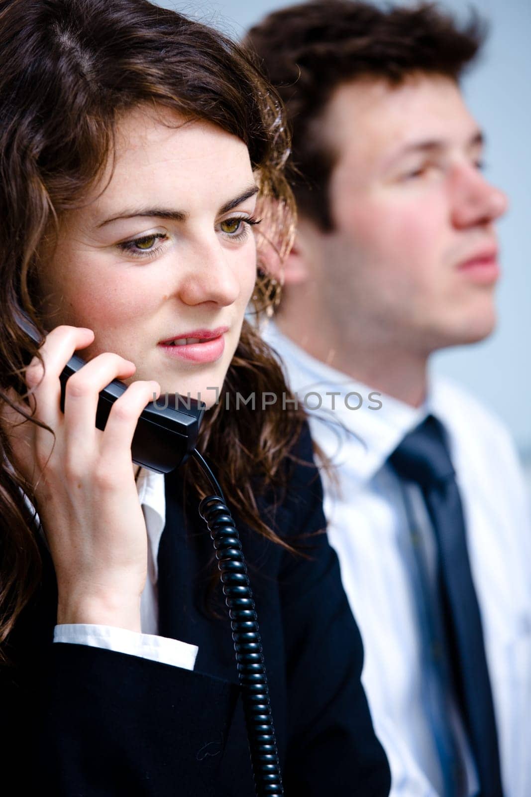 Businesswoman talking on phone