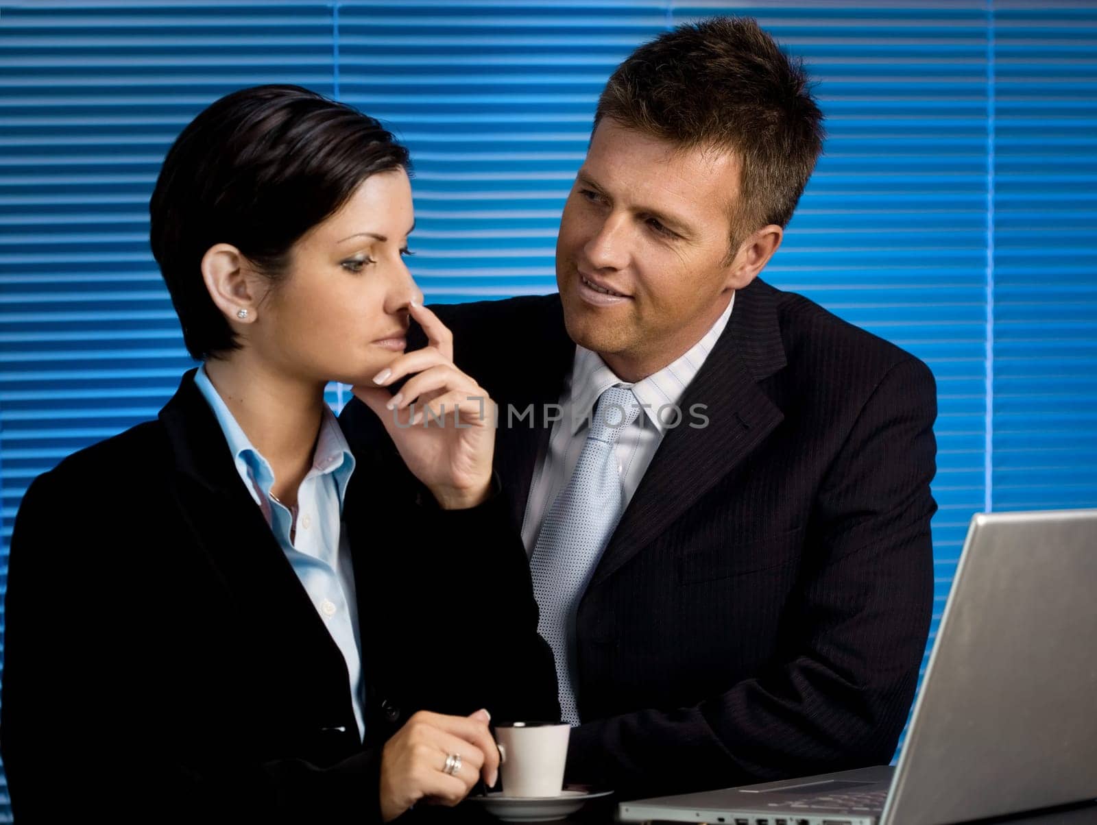 Evening in office