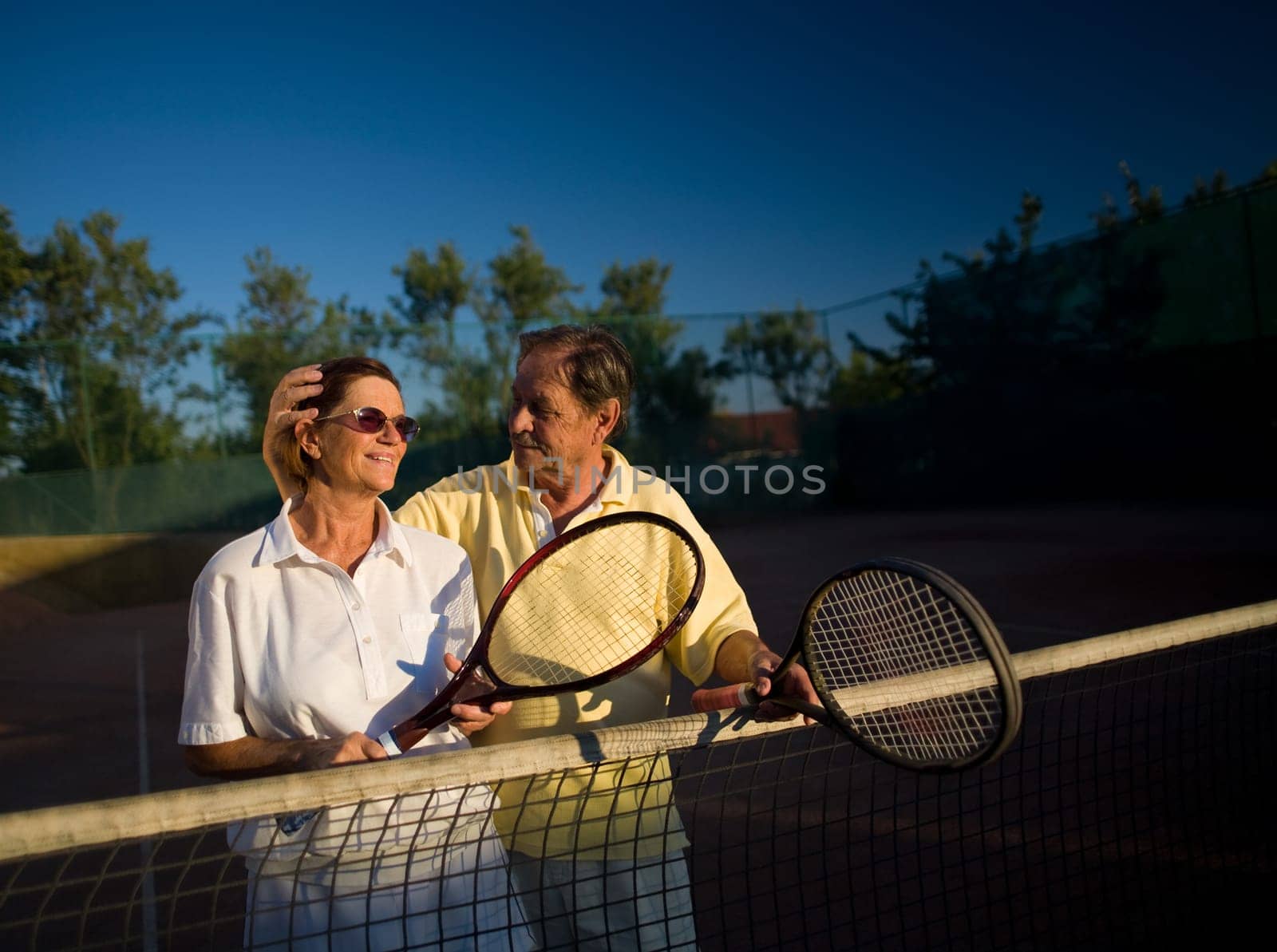 Senior tennis players