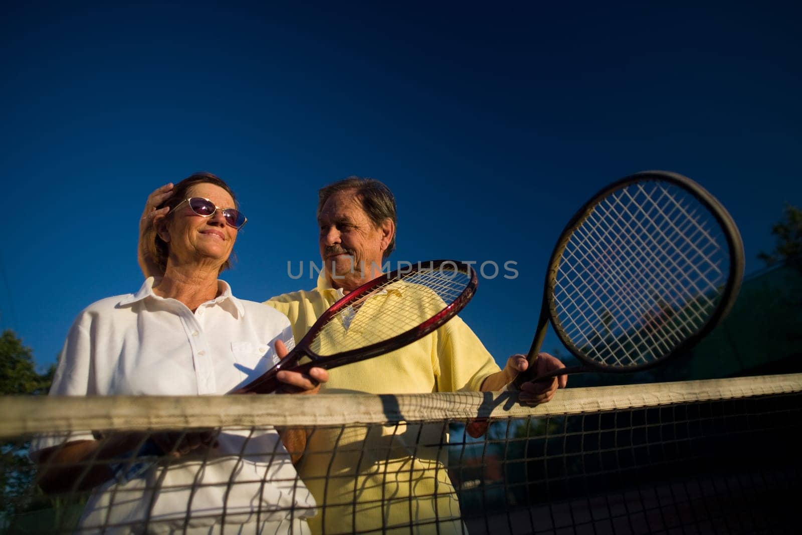 Senior tennis players