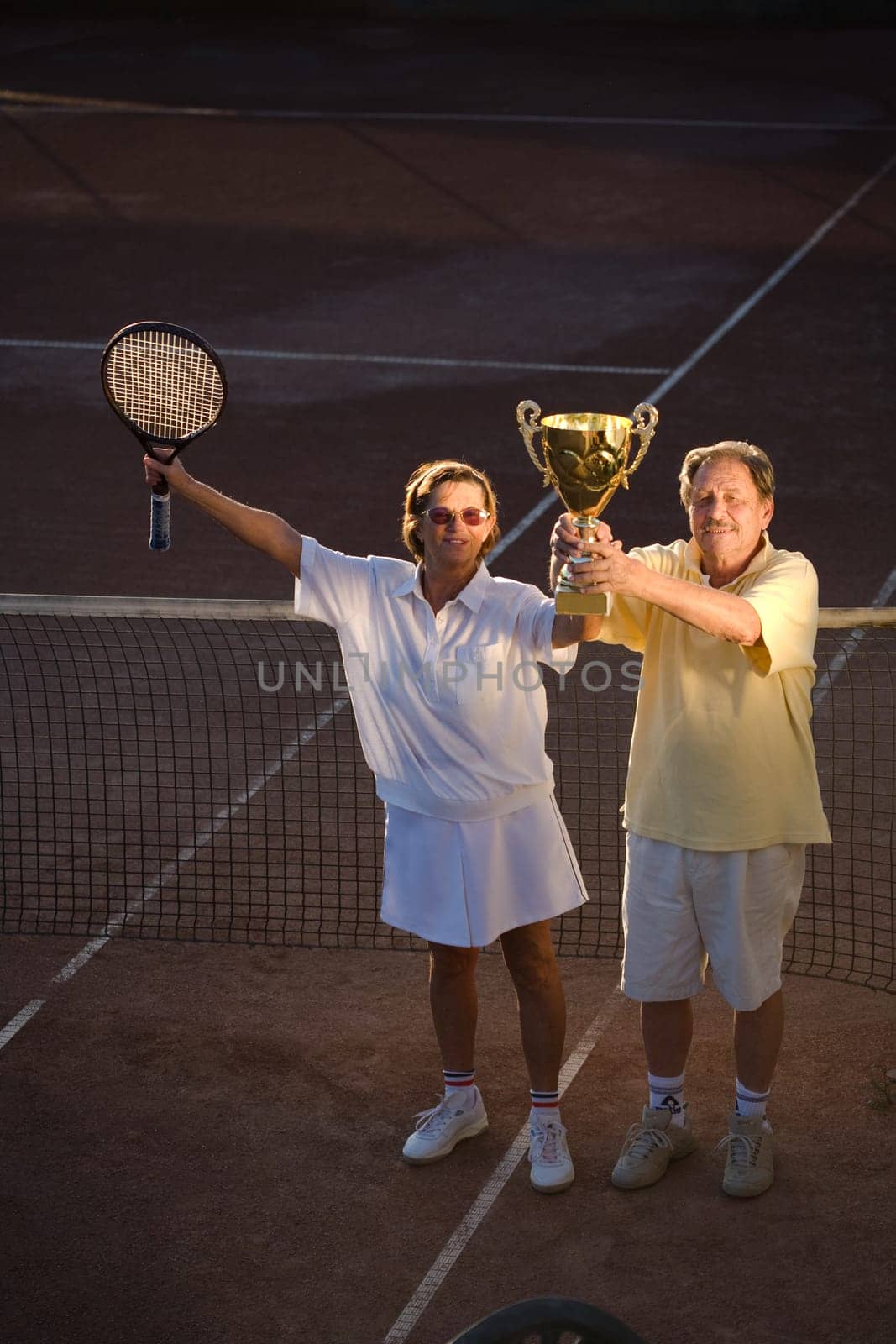 Active senior couple win