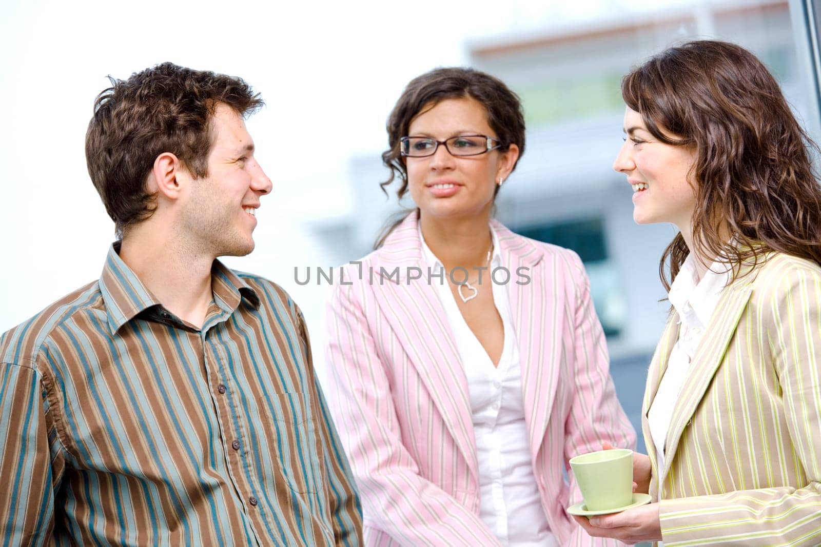 Business people talking