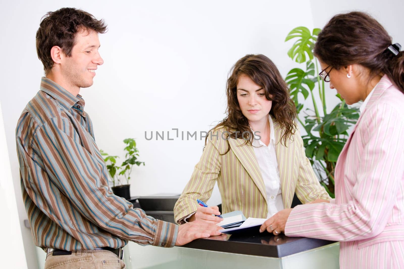 Business people working in team