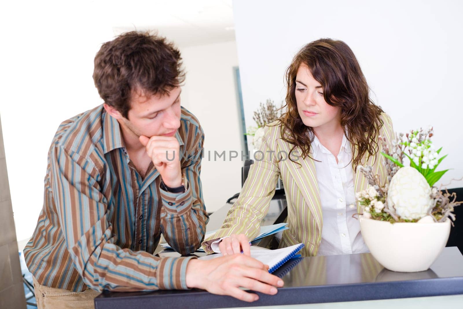 Businesspeople working