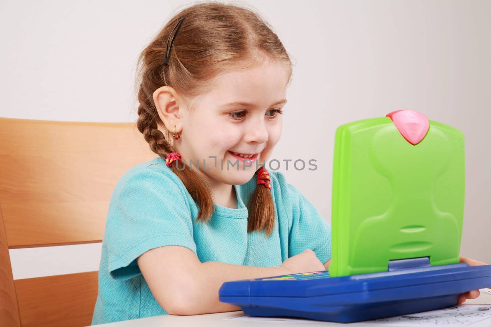 Cute little girl playing