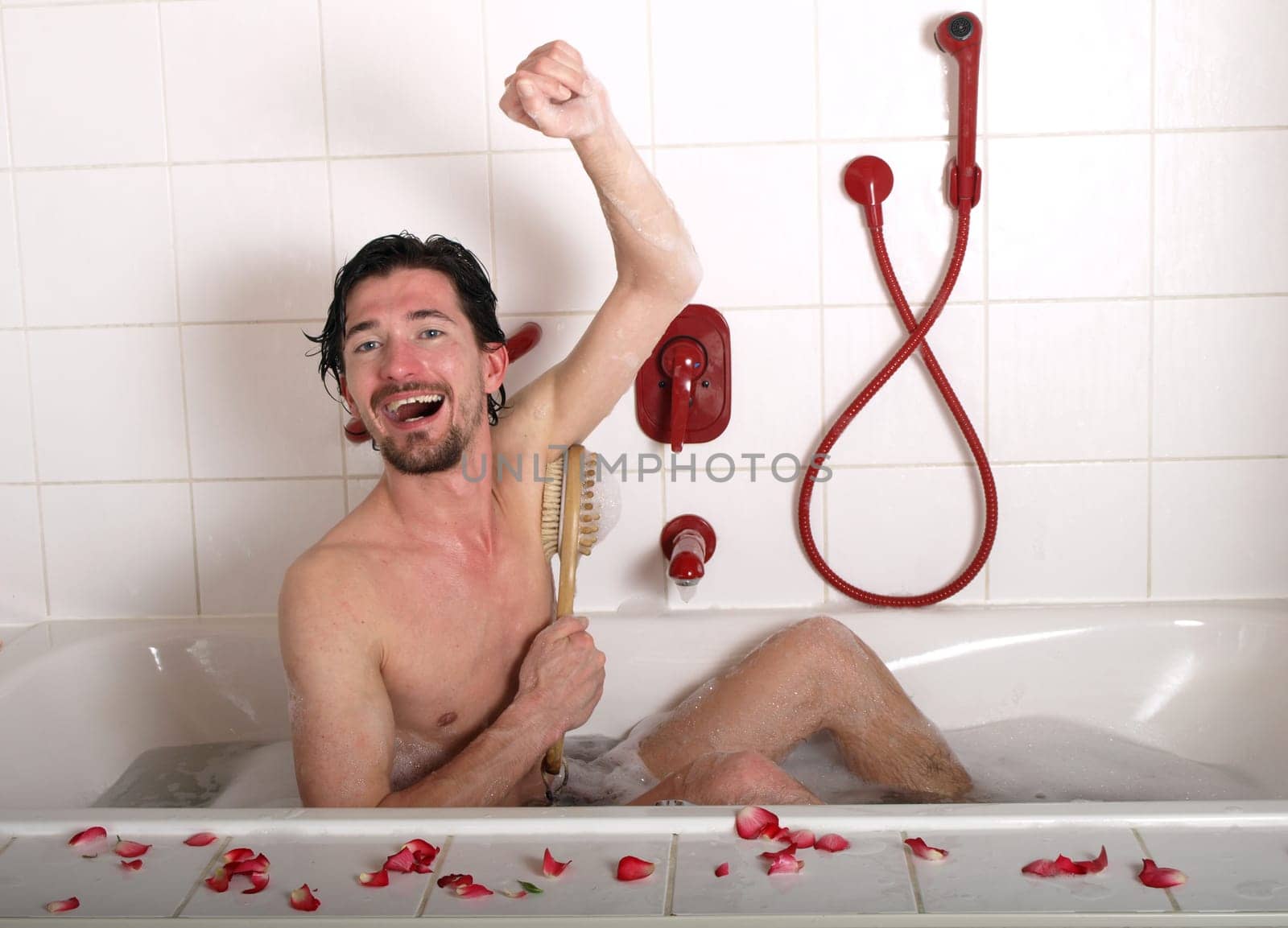 Man in the bathroom