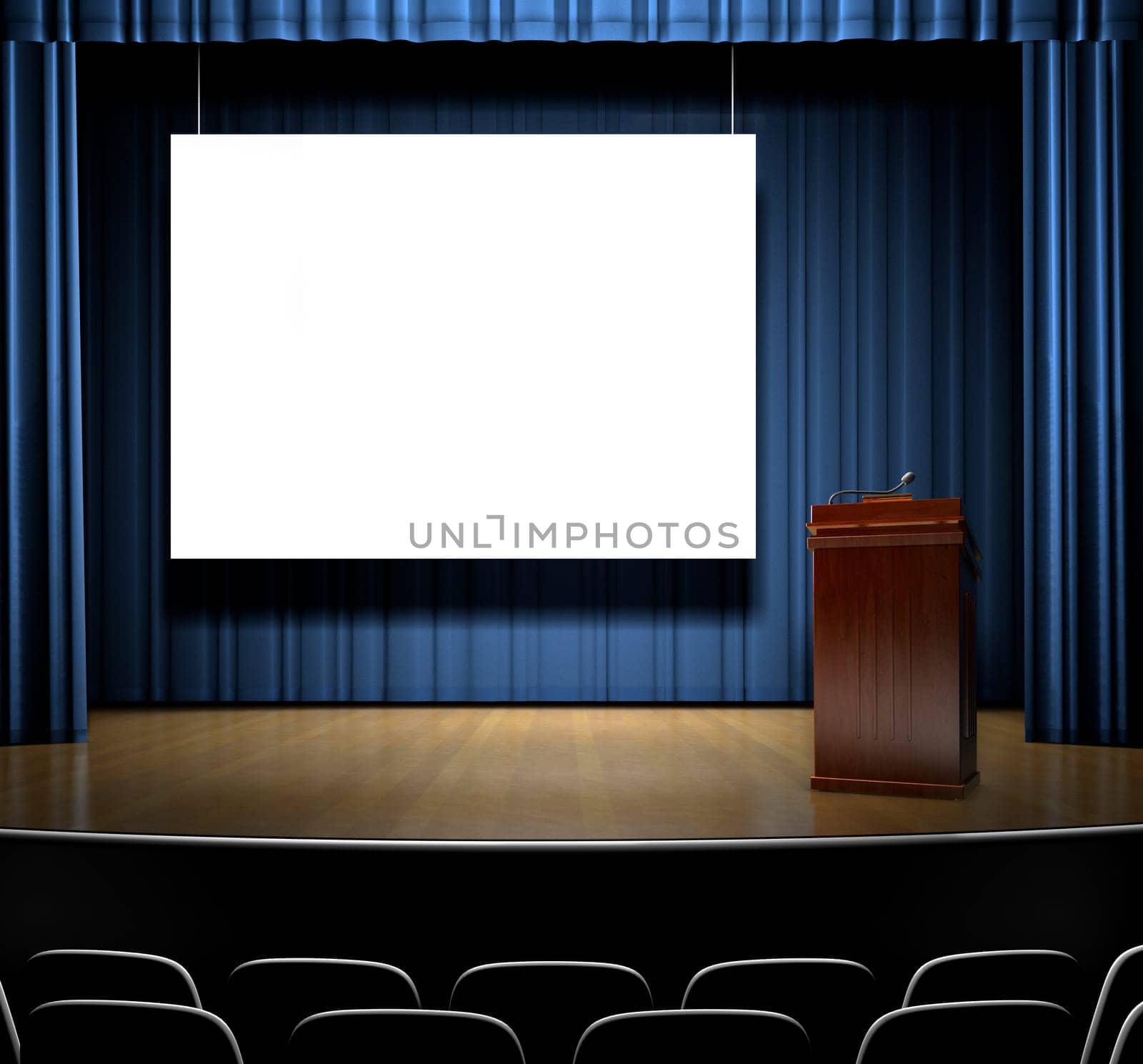 Podium On Stage
