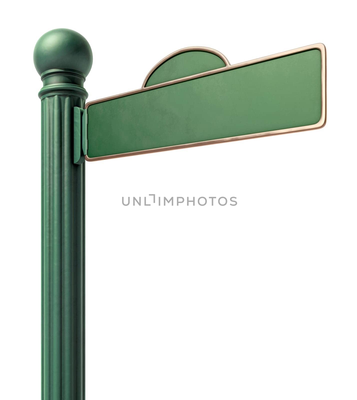 Blank Old fashoned Street Sign