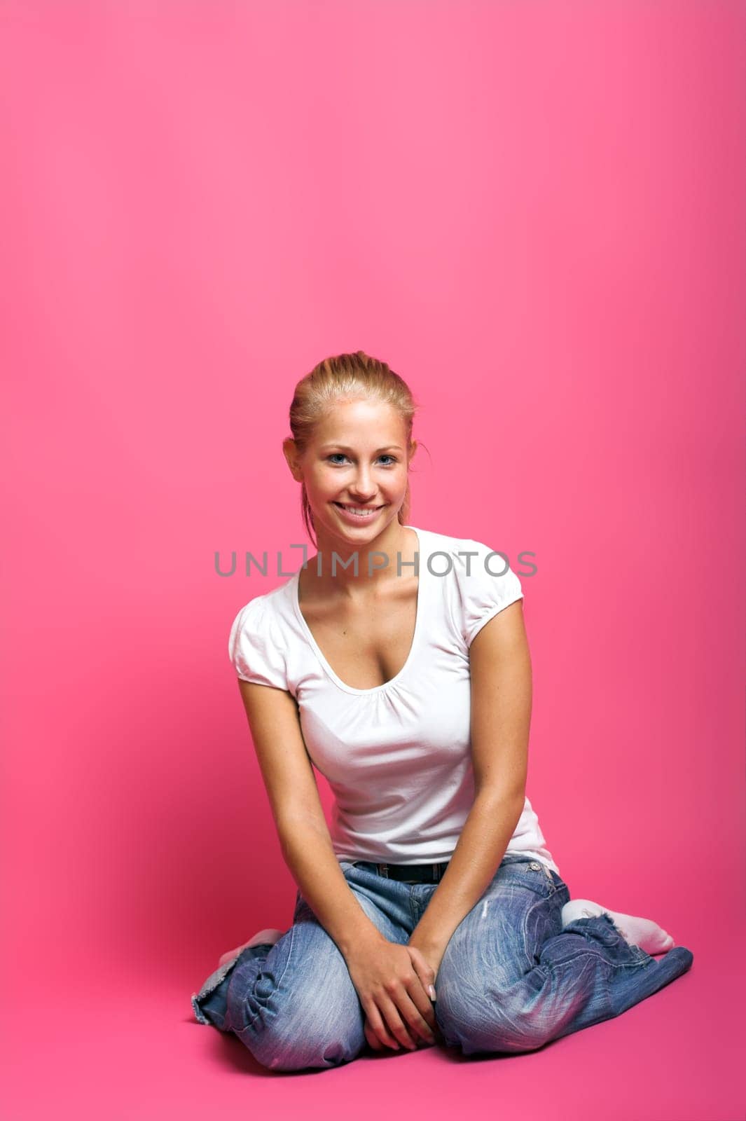 Laughing young woman