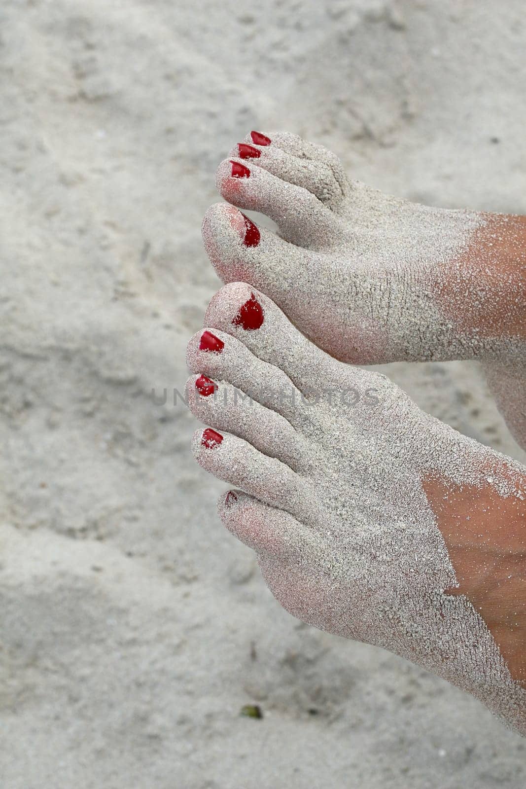 Feet in the sand