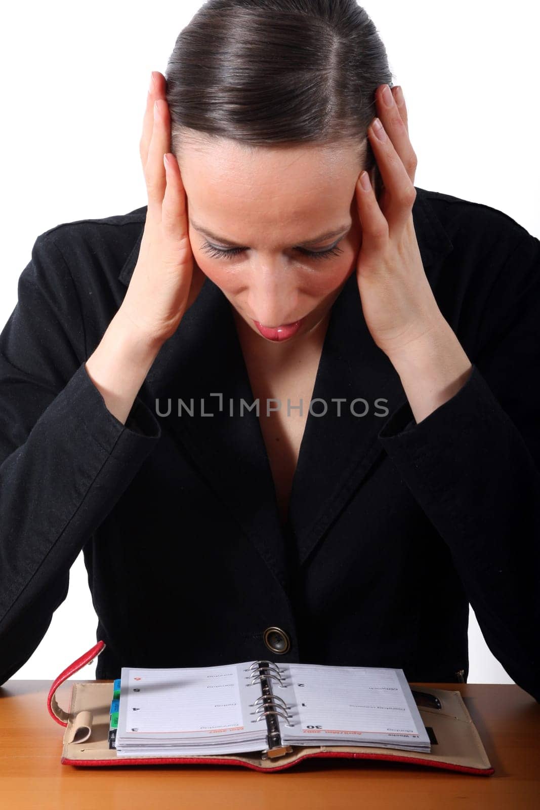 Woman with notebook