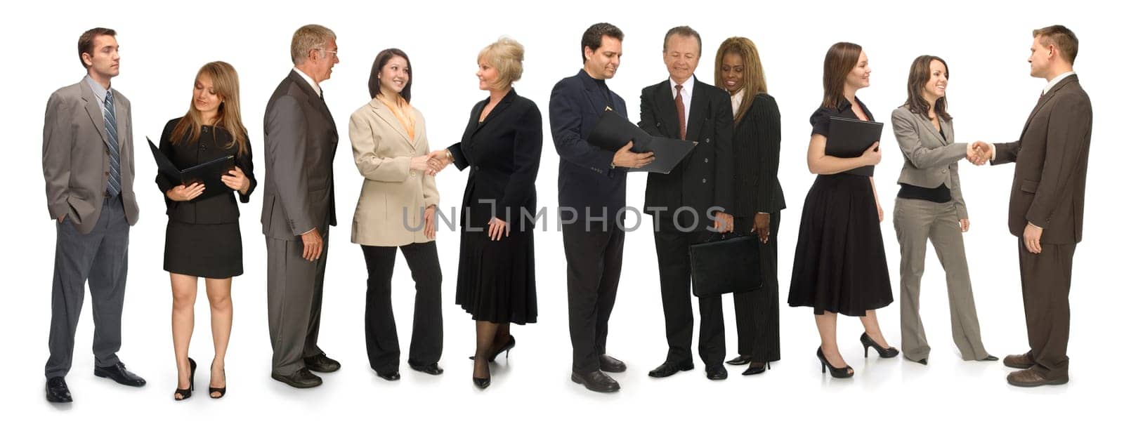 Eleven Professionals on White