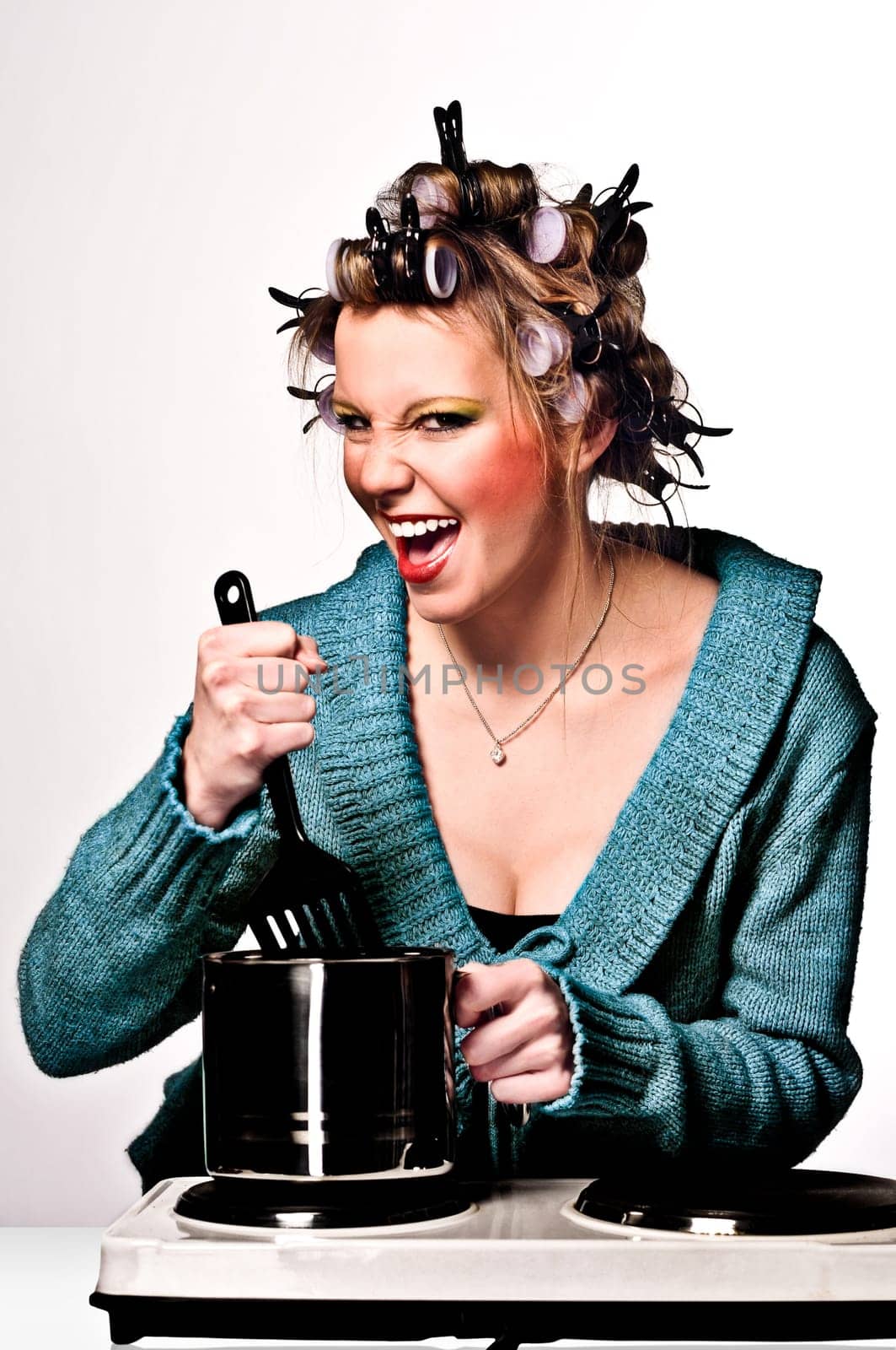 Lady cooking