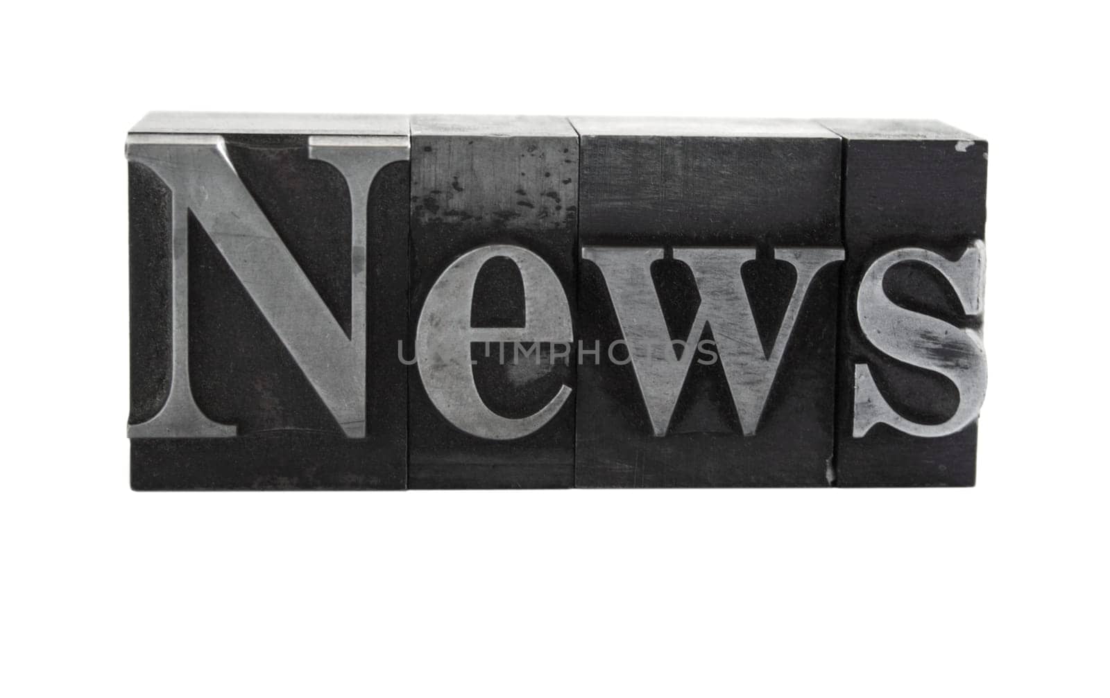 news in old metal type