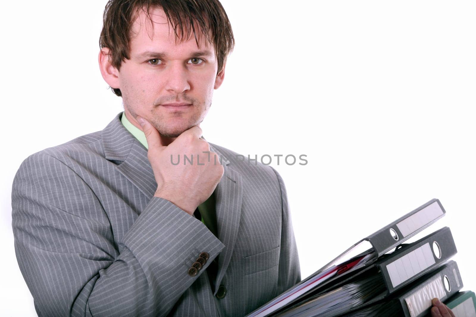 Businessman with folder