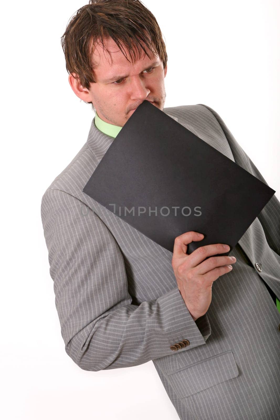 Businessman in thoughts