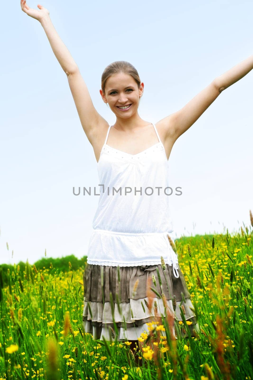 Woman on the meadow