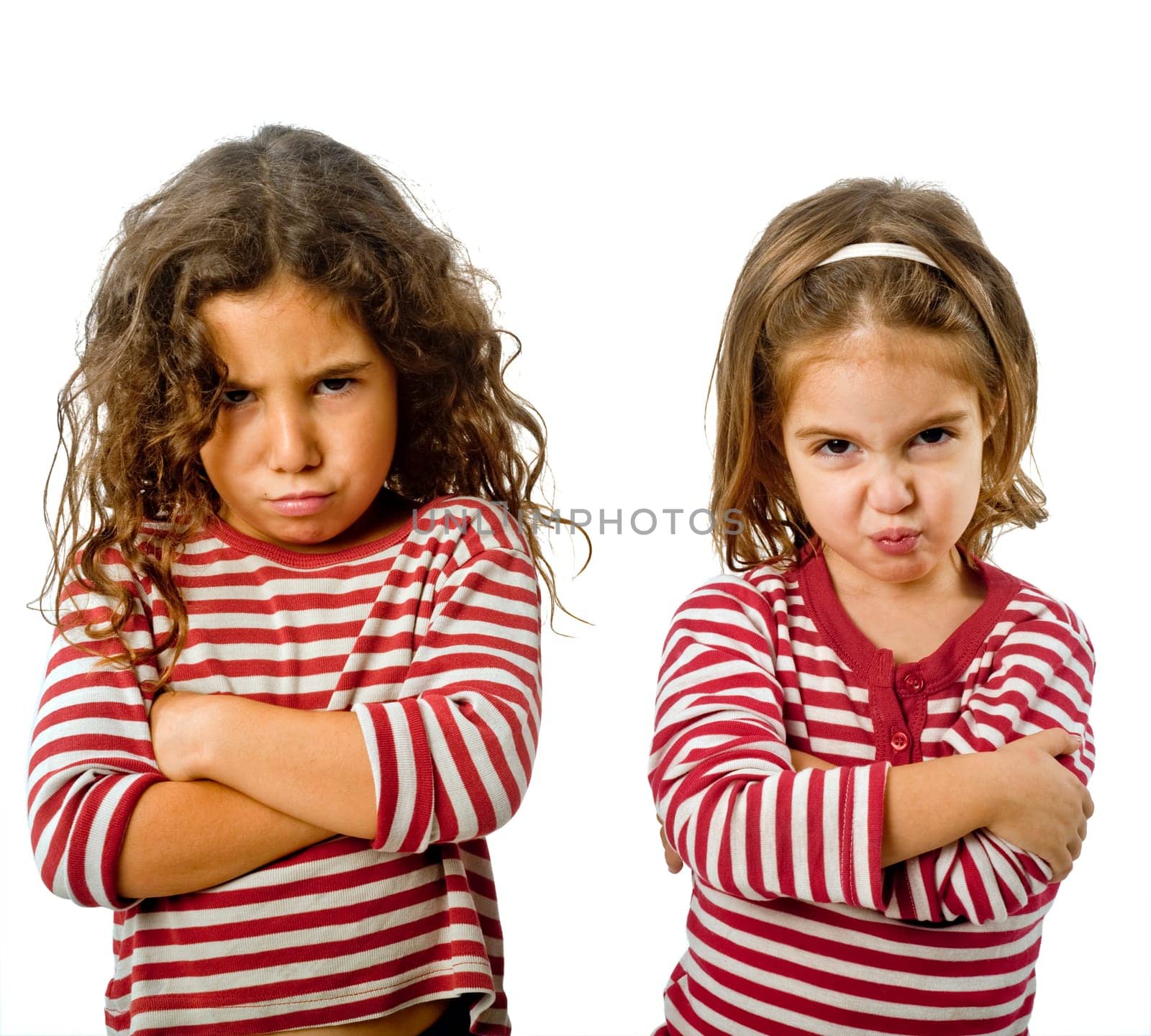 two girls in quarrel