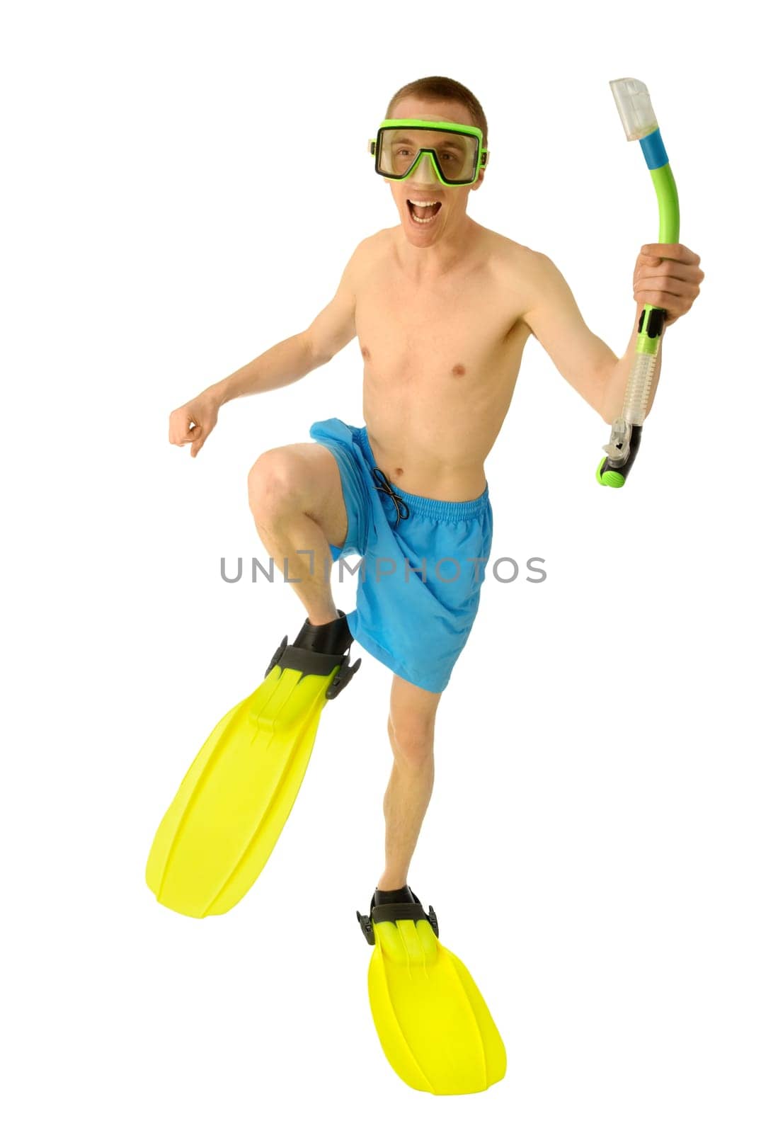 Beach vacationers ready to dive