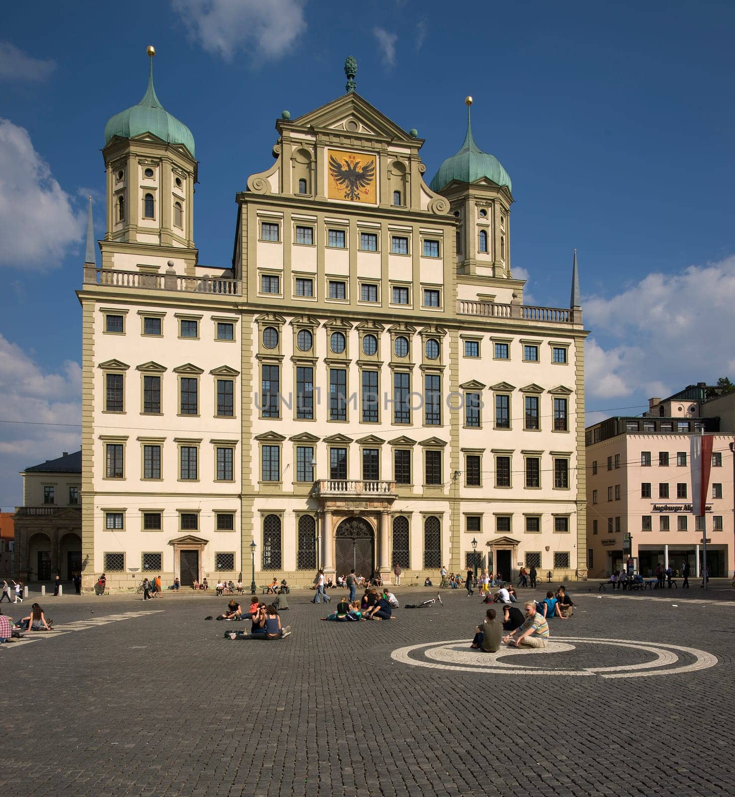 In front of Augsburg City Hall