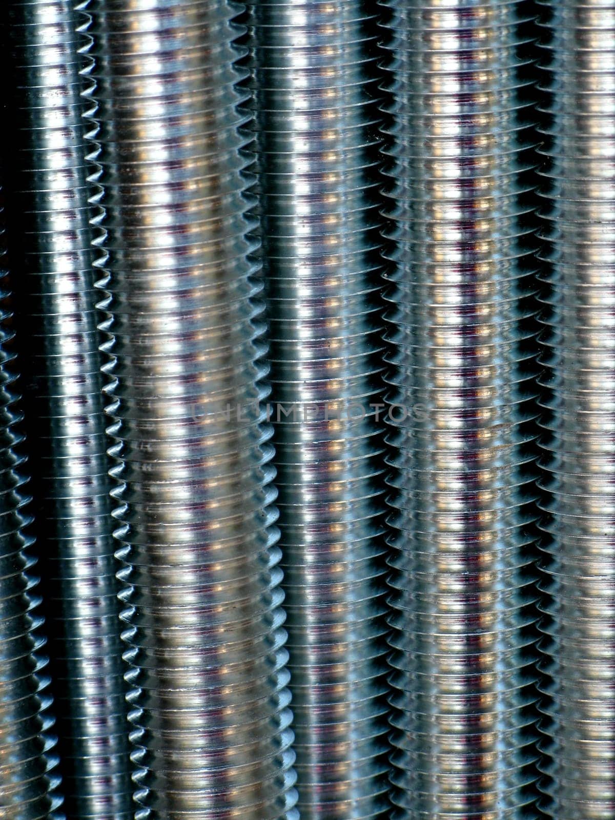 Close up of screw thread