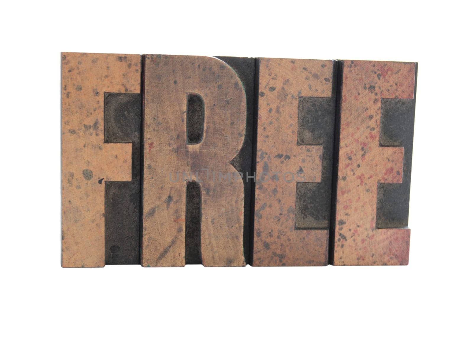free in old wood type