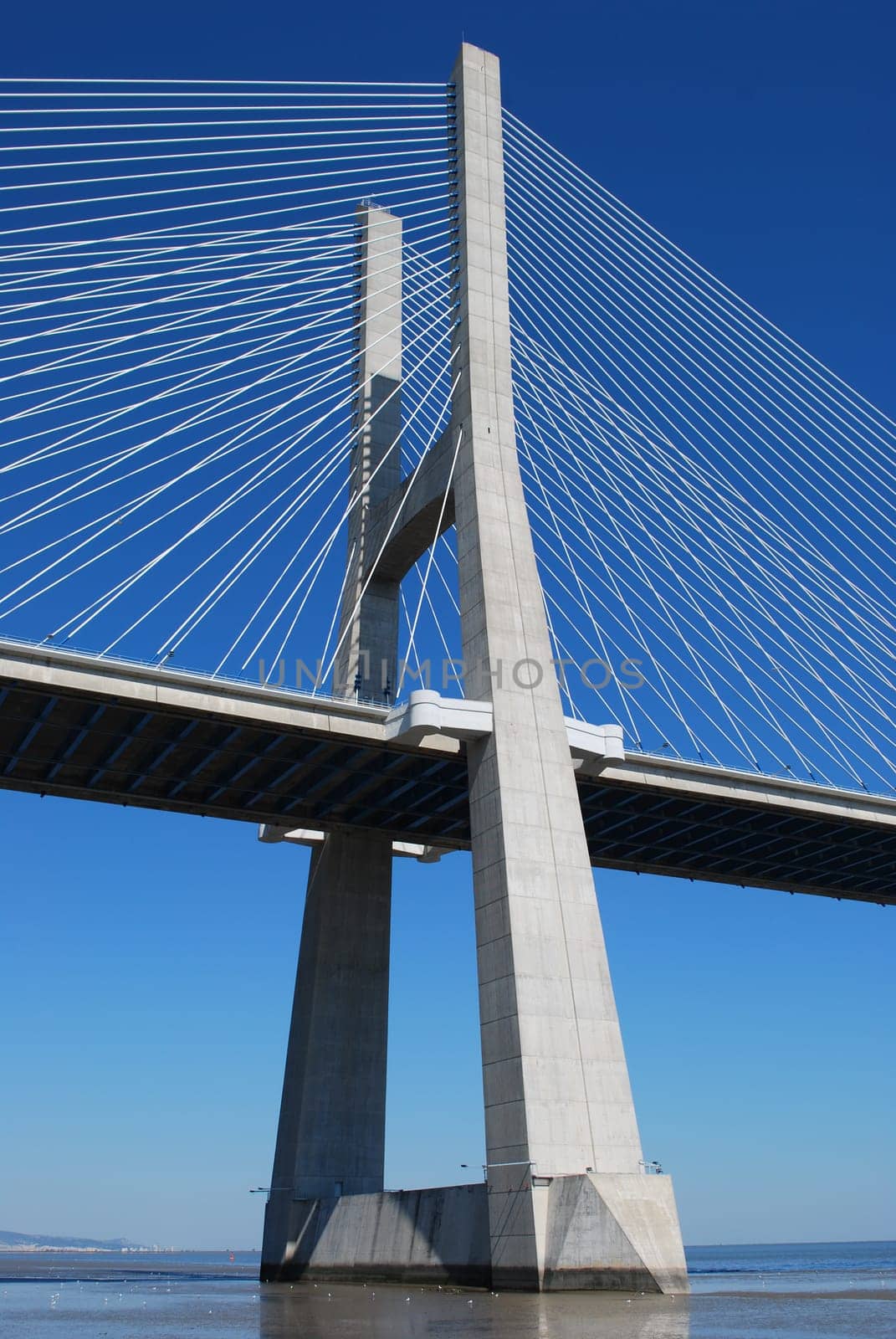 Vasco da Gama Bridge over River Tagus