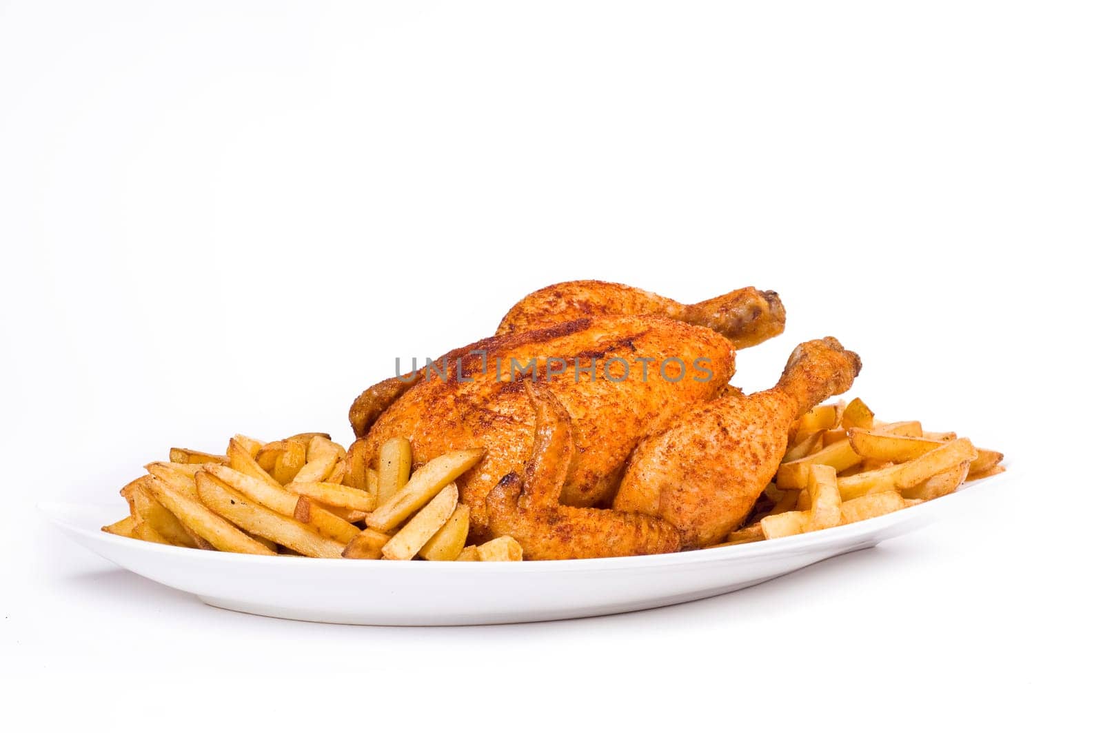 fried chicken with french fries