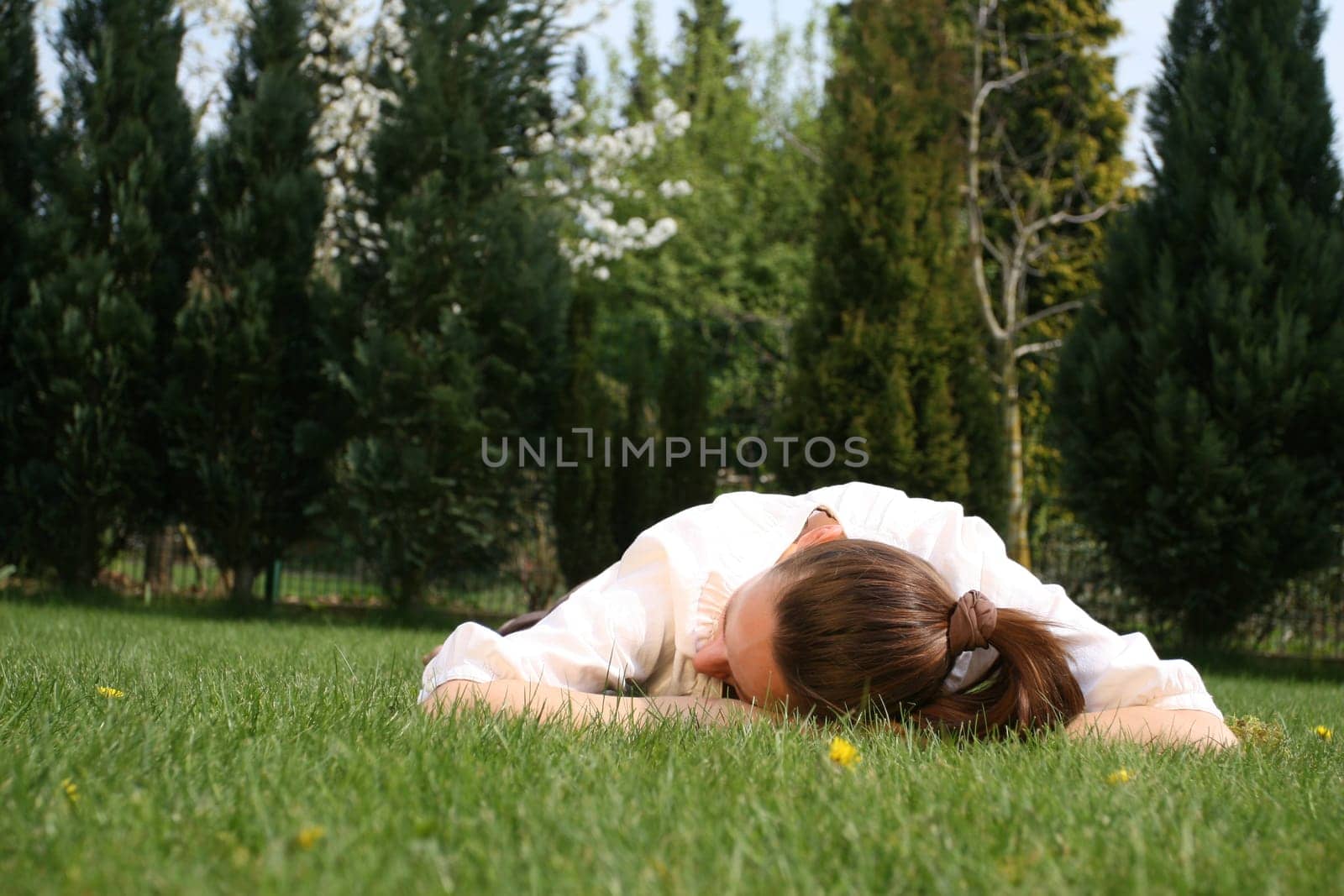 Relaxing in the garden