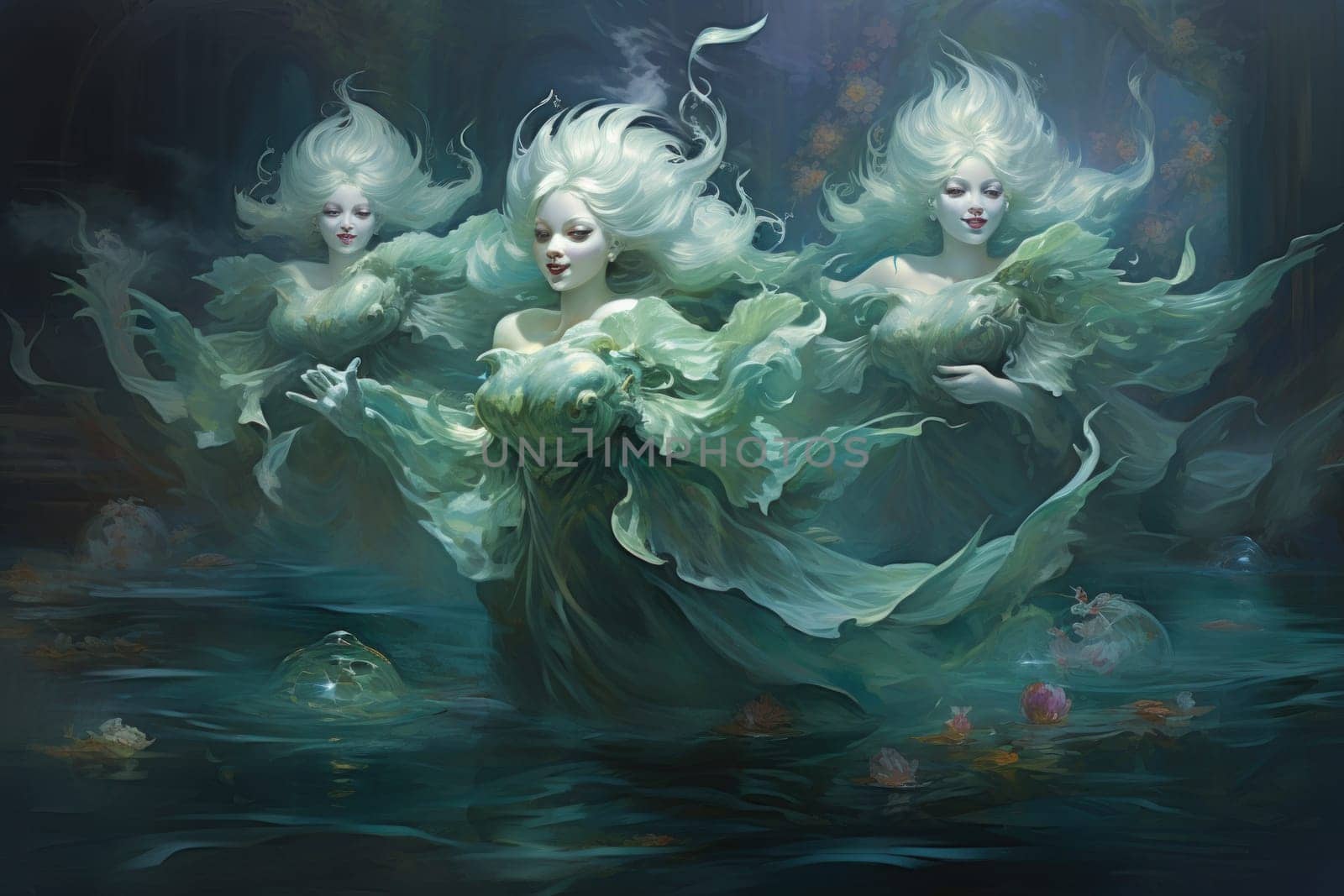 Delve into the realm of fantasy and witness the mesmerizing presence of elusive water elementals.