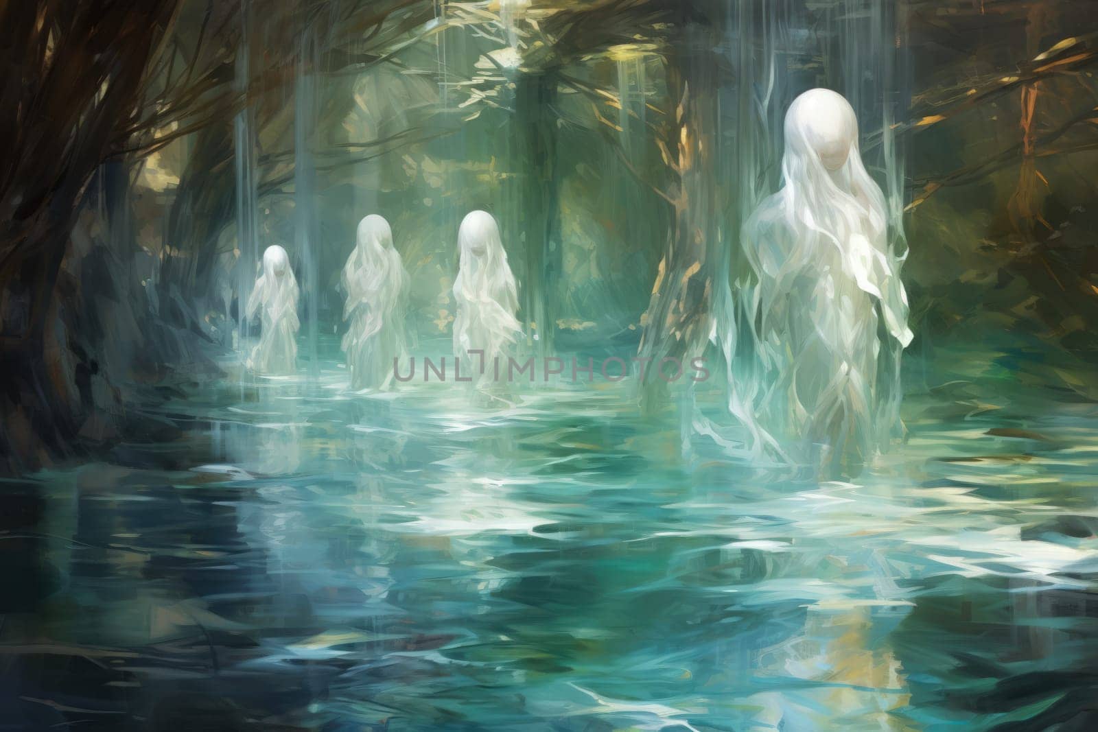 Delve into the realm of fantasy and witness the mesmerizing presence of elusive water elementals.