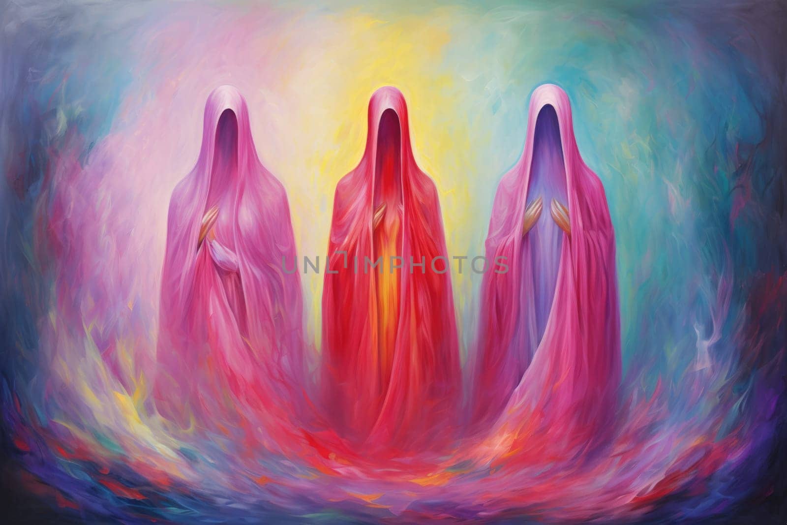 In the realm of fantasy, ethereal mist guardians watch over sacred sites, their presence veiled in a shroud of mist and mystery.