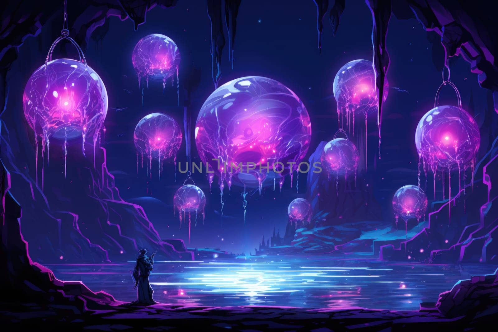 Immerse yourself in the realm of magic with this captivating illustration by a professional visual artist.