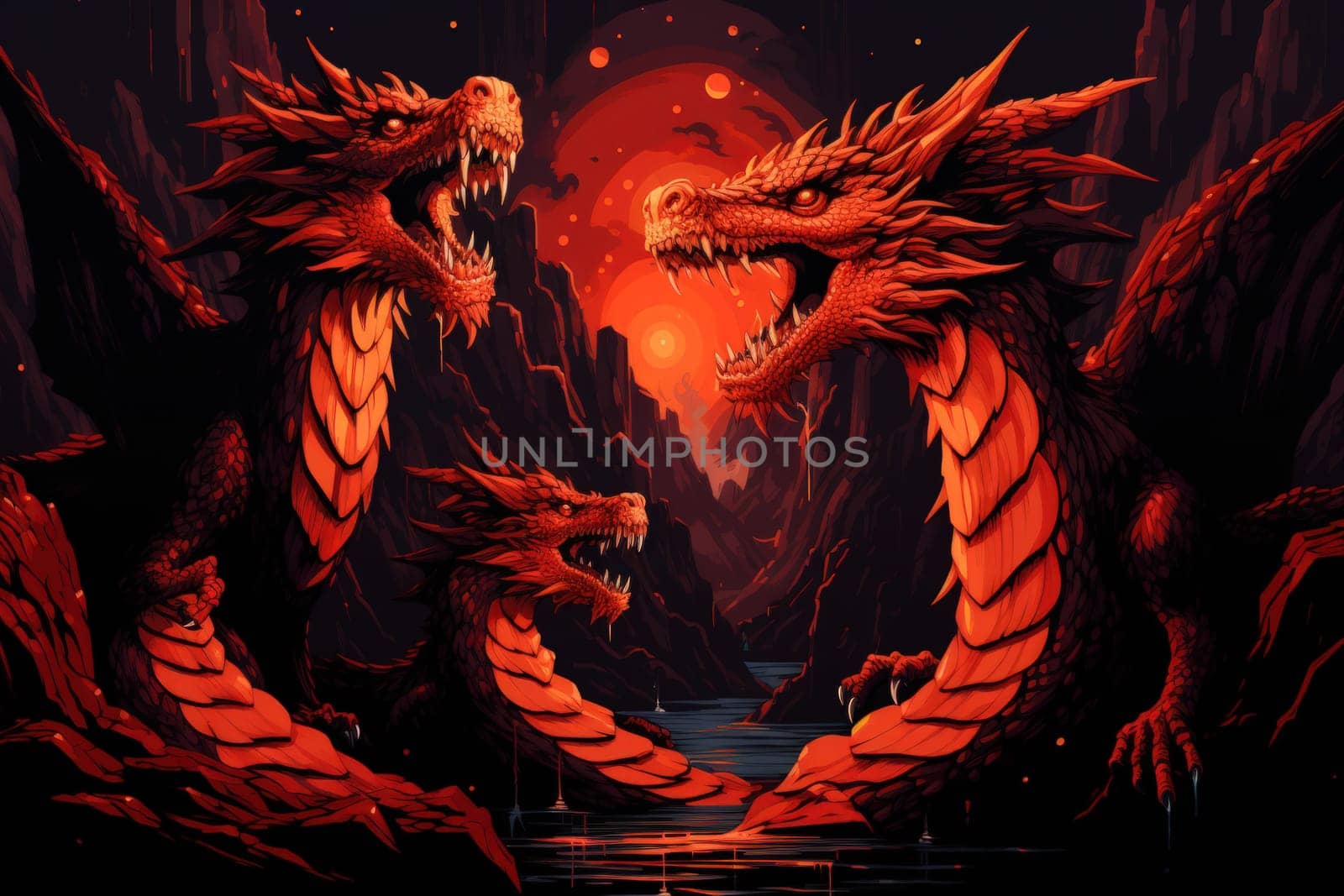Enter the realm of fantasy and behold the mighty fire-breathing drakes, smaller yet equally formidable relatives of dragons.