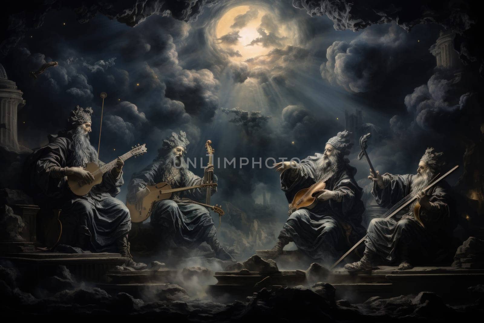 In the realm of fantasy, celestial harpists are ethereal beings whose music transcends the mortal plane and reaches the celestial realms.