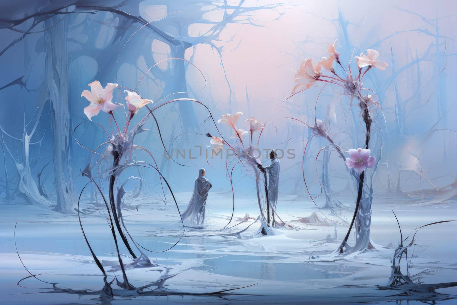 Immerse yourself in the enchanting world of fantasy and witness the elegance of the frost faeries.