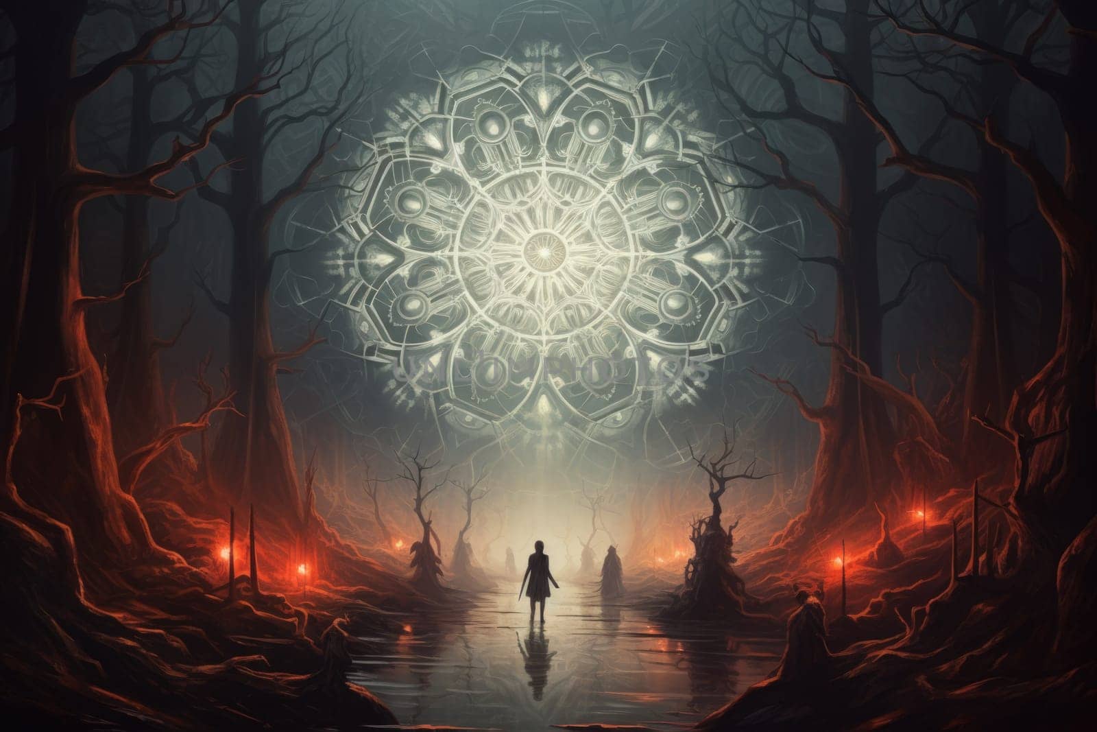 In the realm of fantasy, elusive mist walkers roam, their ethereal forms blending seamlessly with the swirling mists.